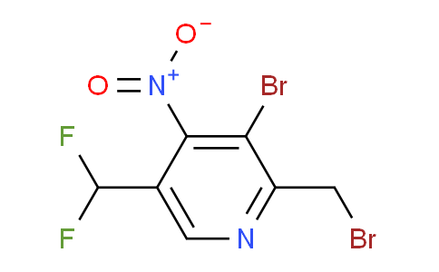3-Bromo-2-(bromomethyl)-5-(difluoromethyl)-4-nitropyridine