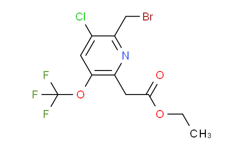 AM20692 | 1806149-74-5 | Ethyl 2-(bromomethyl)-3-chloro-5-(trifluoromethoxy)pyridine-6-acetate