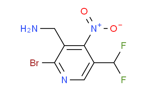 3-(Aminomethyl)-2-bromo-5-(difluoromethyl)-4-nitropyridine
