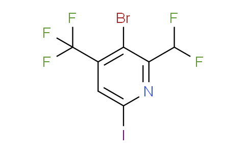 3-Bromo-2-(difluoromethyl)-6-iodo-4-(trifluoromethyl)pyridine