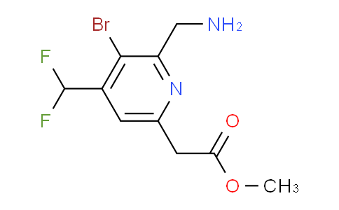 AM206928 | 1805447-00-0 | Methyl 2-(aminomethyl)-3-bromo-4-(difluoromethyl)pyridine-6-acetate