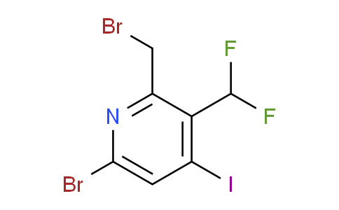 6-Bromo-2-(bromomethyl)-3-(difluoromethyl)-4-iodopyridine