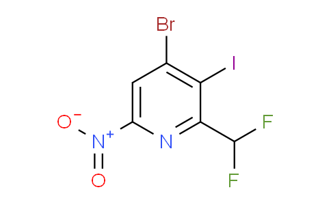 AM206949 | 1805410-54-1 | 4-Bromo-2-(difluoromethyl)-3-iodo-6-nitropyridine