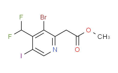 AM206963 | 1806911-17-0 | Methyl 3-bromo-4-(difluoromethyl)-5-iodopyridine-2-acetate