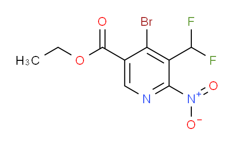 AM206967 | 1805250-06-9 | Ethyl 4-bromo-3-(difluoromethyl)-2-nitropyridine-5-carboxylate