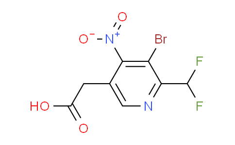 AM206969 | 1806916-89-1 | 3-Bromo-2-(difluoromethyl)-4-nitropyridine-5-acetic acid