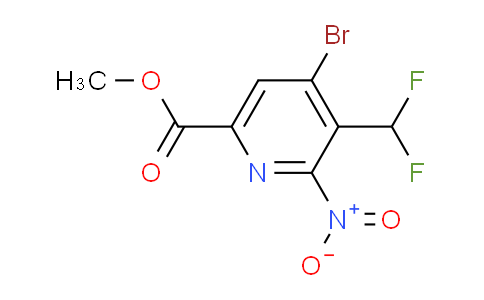 AM206977 | 1805380-99-7 | Methyl 4-bromo-3-(difluoromethyl)-2-nitropyridine-6-carboxylate