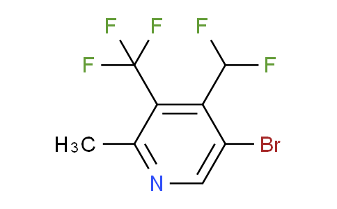 5-Bromo-4-(difluoromethyl)-2-methyl-3-(trifluoromethyl)pyridine