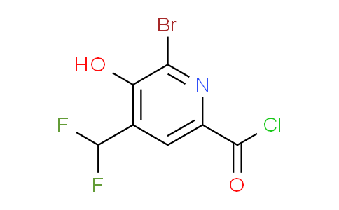 2-Bromo-4-(difluoromethyl)-3-hydroxypyridine-6-carbonyl chloride