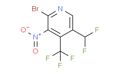 2-Bromo-5-(difluoromethyl)-3-nitro-4-(trifluoromethyl)pyridine