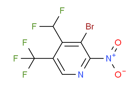 3-Bromo-4-(difluoromethyl)-2-nitro-5-(trifluoromethyl)pyridine