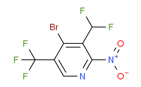 4-Bromo-3-(difluoromethyl)-2-nitro-5-(trifluoromethyl)pyridine