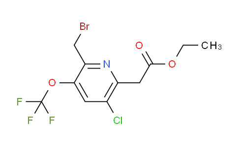 AM20701 | 1804558-41-5 | Ethyl 2-(bromomethyl)-5-chloro-3-(trifluoromethoxy)pyridine-6-acetate