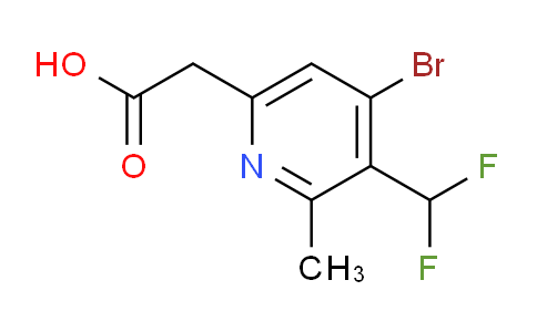 4-Bromo-3-(difluoromethyl)-2-methylpyridine-6-acetic acid
