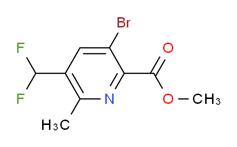 Methyl 3-bromo-5-(difluoromethyl)-6-methylpyridine-2-carboxylate