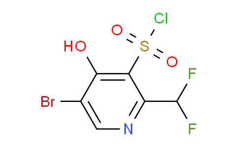 5-Bromo-2-(difluoromethyl)-4-hydroxypyridine-3-sulfonyl chloride