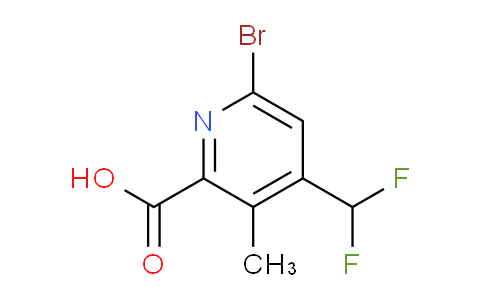 AM207035 | 1804429-37-5 | 6-Bromo-4-(difluoromethyl)-3-methylpyridine-2-carboxylic acid