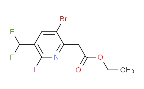 AM207043 | 1806912-48-0 | Ethyl 3-bromo-5-(difluoromethyl)-6-iodopyridine-2-acetate