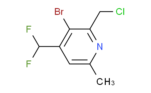 AM207051 | 1806860-84-3 | 3-Bromo-2-(chloromethyl)-4-(difluoromethyl)-6-methylpyridine