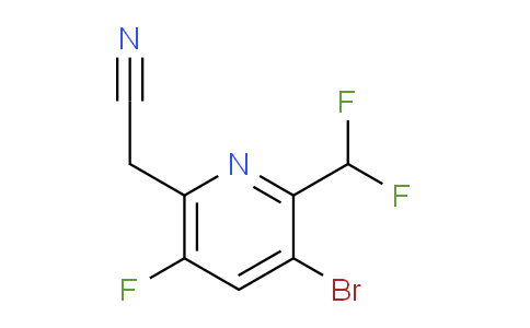 AM207056 | 1804848-27-8 | 3-Bromo-2-(difluoromethyl)-5-fluoropyridine-6-acetonitrile