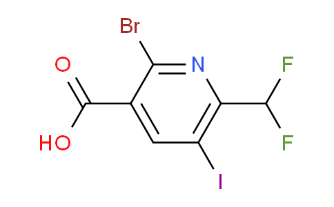 2-Bromo-6-(difluoromethyl)-5-iodopyridine-3-carboxylic acid