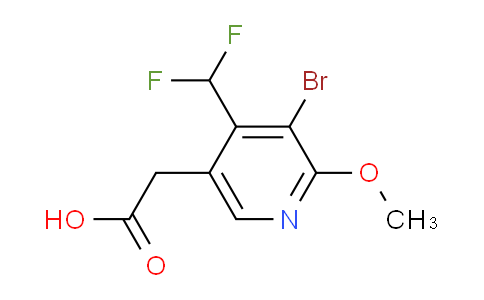 3-Bromo-4-(difluoromethyl)-2-methoxypyridine-5-acetic acid