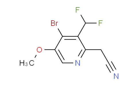 AM207068 | 1805245-76-4 | 4-Bromo-3-(difluoromethyl)-5-methoxypyridine-2-acetonitrile