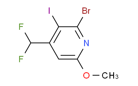 AM207080 | 1805406-45-4 | 2-Bromo-4-(difluoromethyl)-3-iodo-6-methoxypyridine