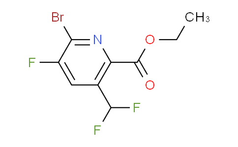 AM207107 | 1806997-17-0 | Ethyl 2-bromo-5-(difluoromethyl)-3-fluoropyridine-6-carboxylate