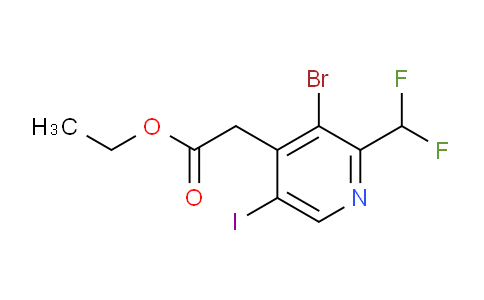 AM207110 | 1805419-54-8 | Ethyl 3-bromo-2-(difluoromethyl)-5-iodopyridine-4-acetate
