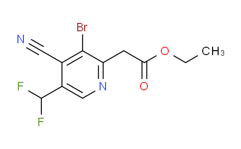 AM207113 | 1805358-34-2 | Ethyl 3-bromo-4-cyano-5-(difluoromethyl)pyridine-2-acetate