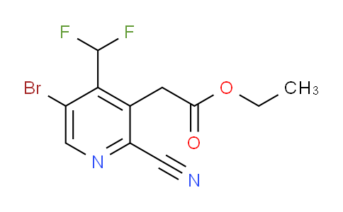 AM207117 | 1805425-76-6 | Ethyl 5-bromo-2-cyano-4-(difluoromethyl)pyridine-3-acetate