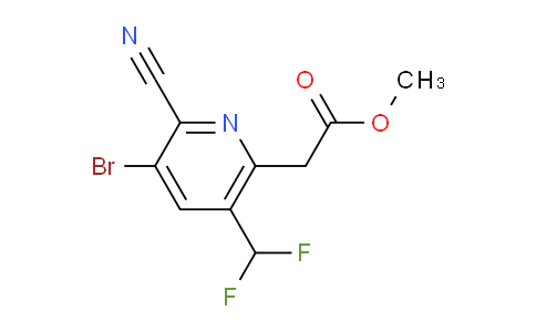 AM207121 | 1806832-70-1 | Methyl 3-bromo-2-cyano-5-(difluoromethyl)pyridine-6-acetate