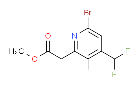 AM207122 | 1804463-08-8 | Methyl 6-bromo-4-(difluoromethyl)-3-iodopyridine-2-acetate