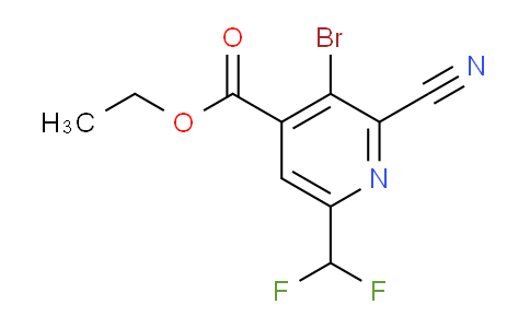 AM207125 | 1805371-48-5 | Ethyl 3-bromo-2-cyano-6-(difluoromethyl)pyridine-4-carboxylate