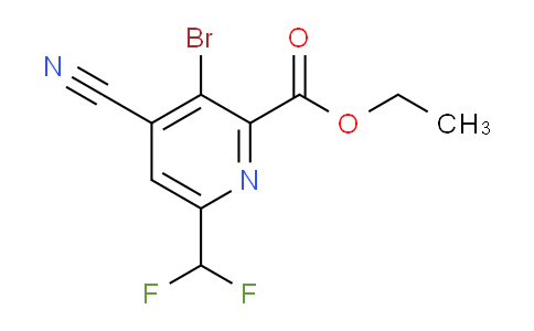 Ethyl 3-bromo-4-cyano-6-(difluoromethyl)pyridine-2-carboxylate