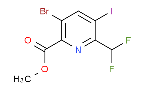 Methyl 5-bromo-2-(difluoromethyl)-3-iodopyridine-6-carboxylate