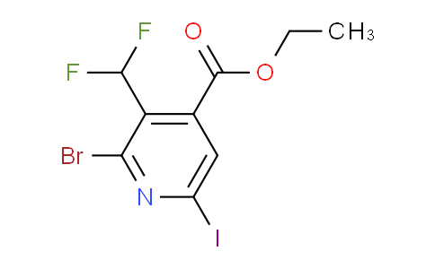 Ethyl 2-bromo-3-(difluoromethyl)-6-iodopyridine-4-carboxylate