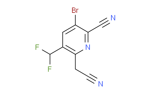 AM207134 | 1804462-88-1 | 3-Bromo-2-cyano-5-(difluoromethyl)pyridine-6-acetonitrile