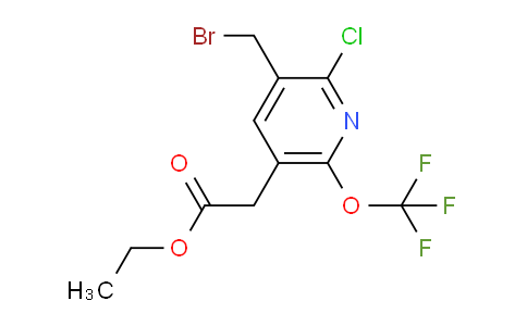 AM20714 | 1804320-84-0 | Ethyl 3-(bromomethyl)-2-chloro-6-(trifluoromethoxy)pyridine-5-acetate