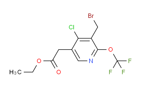 AM20715 | 1803634-78-7 | Ethyl 3-(bromomethyl)-4-chloro-2-(trifluoromethoxy)pyridine-5-acetate