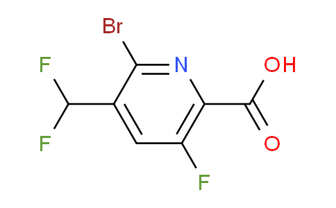2-Bromo-3-(difluoromethyl)-5-fluoropyridine-6-carboxylic acid