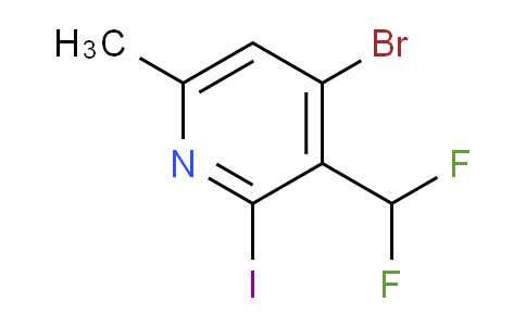 4-Bromo-3-(difluoromethyl)-2-iodo-6-methylpyridine
