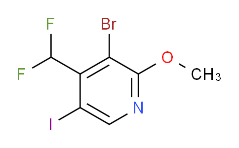 AM207166 | 1805164-90-2 | 3-Bromo-4-(difluoromethyl)-5-iodo-2-methoxypyridine