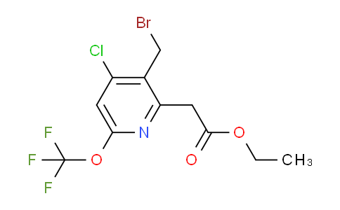 AM20718 | 1804322-12-0 | Ethyl 3-(bromomethyl)-4-chloro-6-(trifluoromethoxy)pyridine-2-acetate