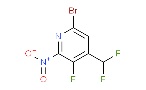 6-Bromo-4-(difluoromethyl)-3-fluoro-2-nitropyridine