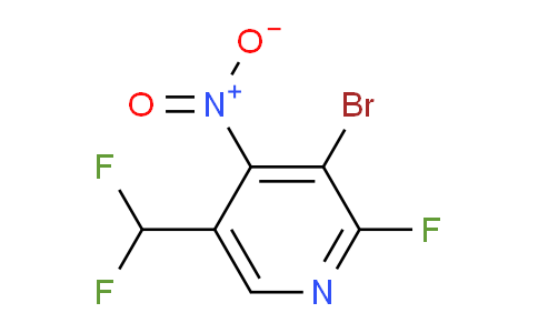 3-Bromo-5-(difluoromethyl)-2-fluoro-4-nitropyridine