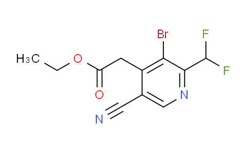 AM207191 | 1806919-75-4 | Ethyl 3-bromo-5-cyano-2-(difluoromethyl)pyridine-4-acetate