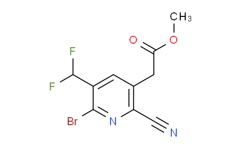 Methyl 2-bromo-6-cyano-3-(difluoromethyl)pyridine-5-acetate