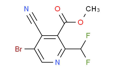 Methyl 5-bromo-4-cyano-2-(difluoromethyl)pyridine-3-carboxylate
